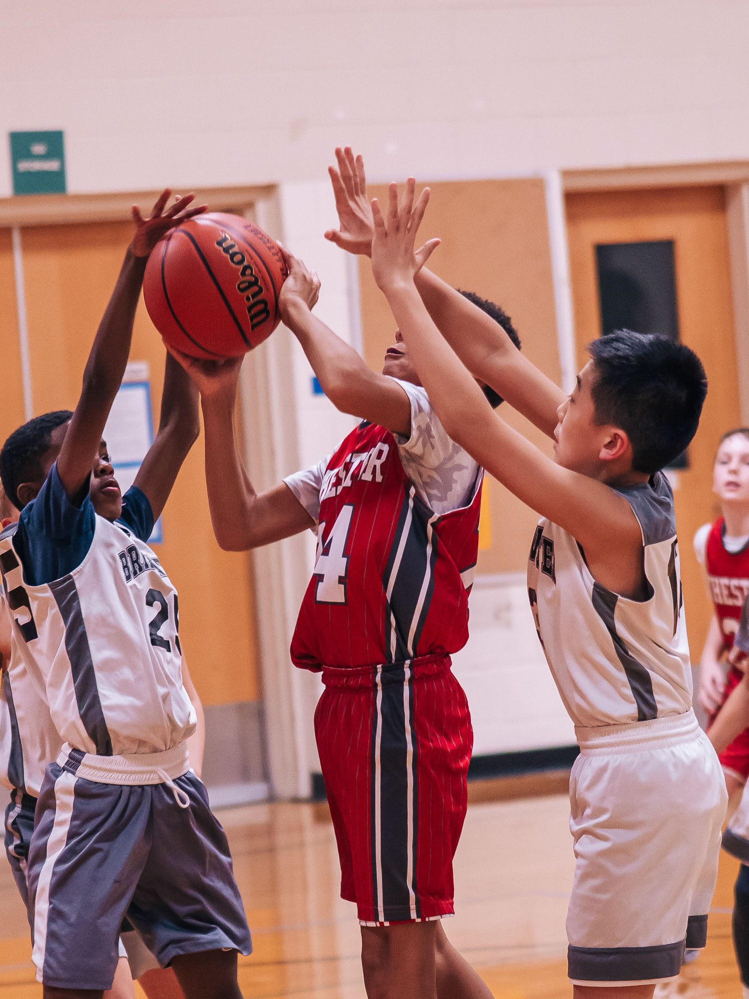 Chester player double-teamed