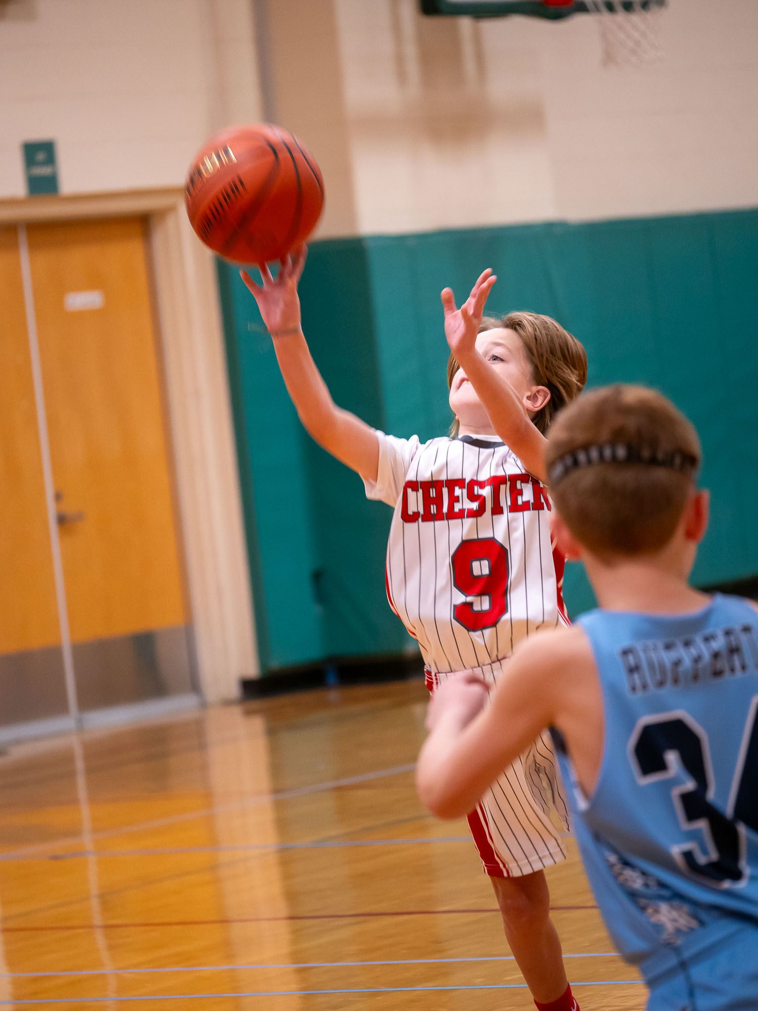 Chester player breaking free