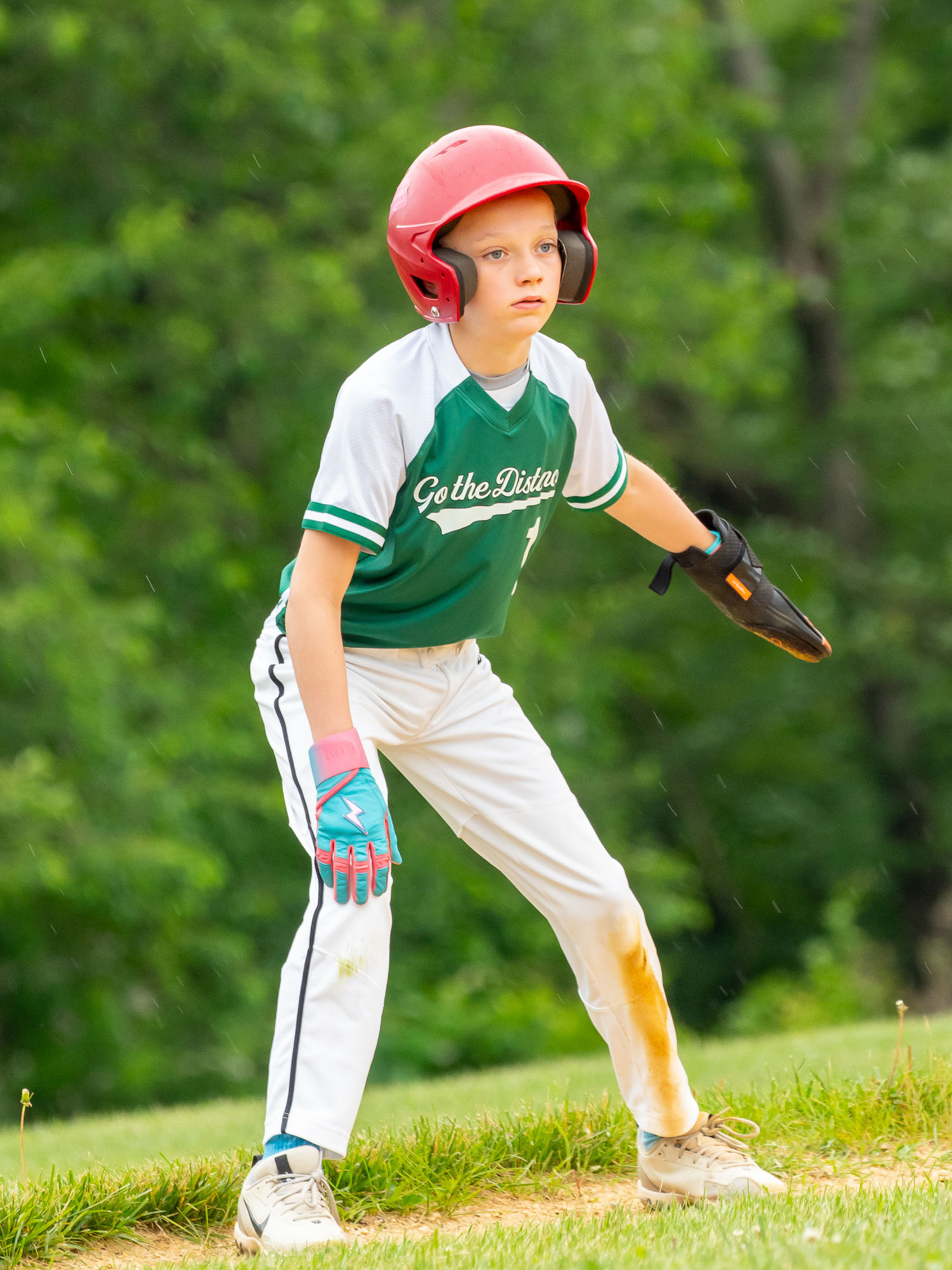 Baseball game action