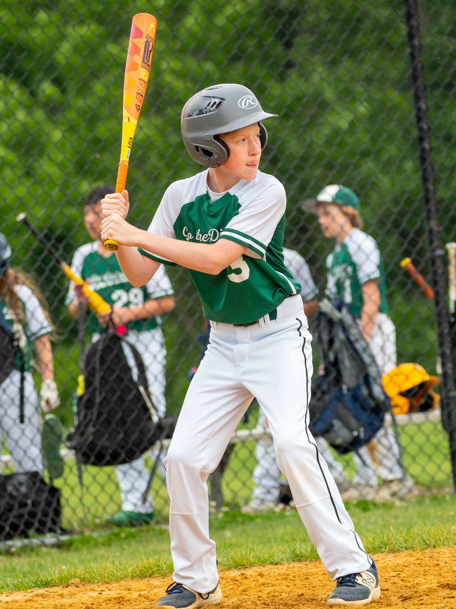 Eye on the ball in rain