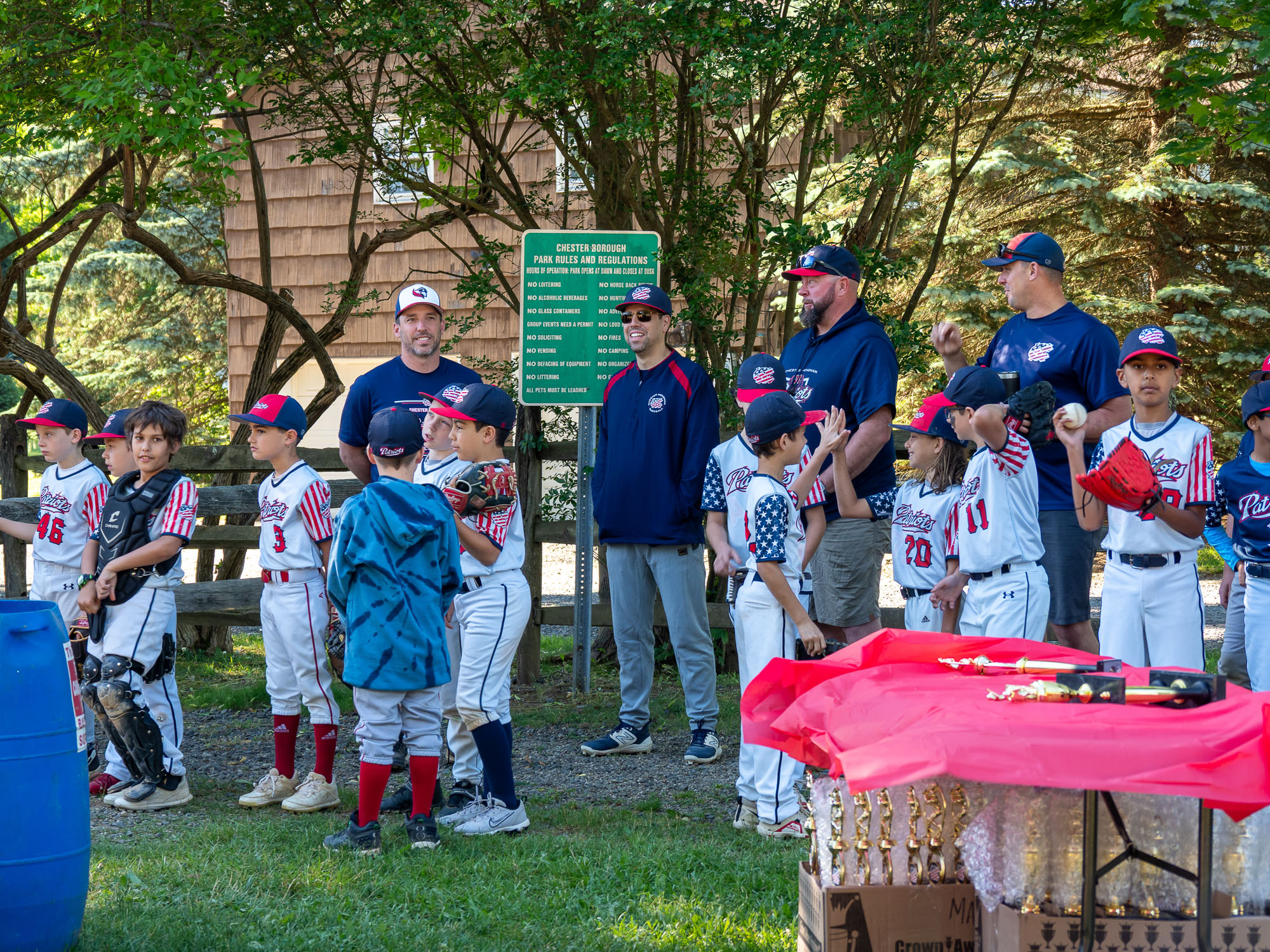 Championship trophy ceremony