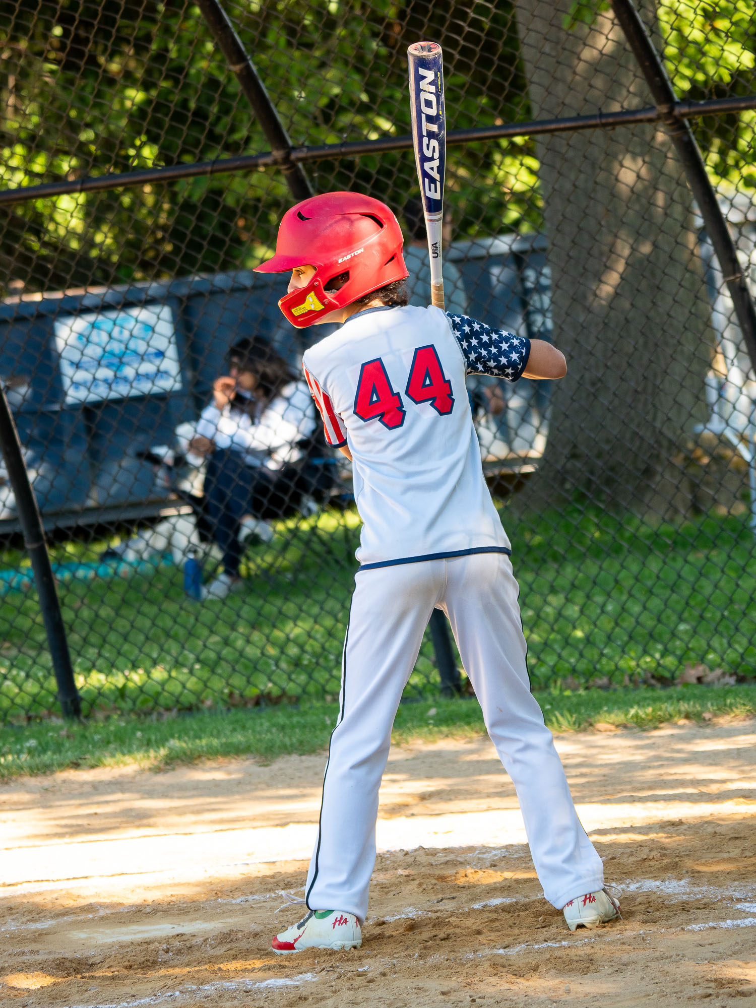 Baseball game scoreboard shot