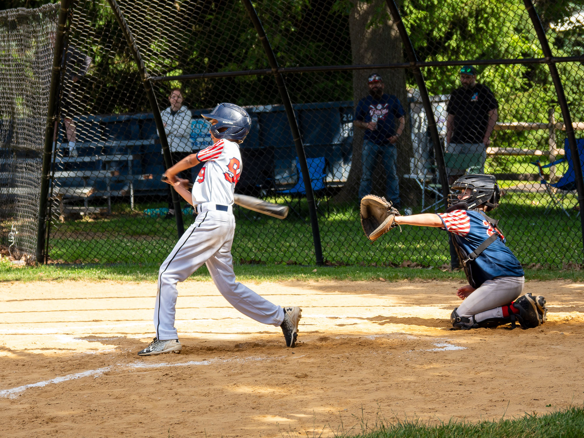 Baseball player warming up