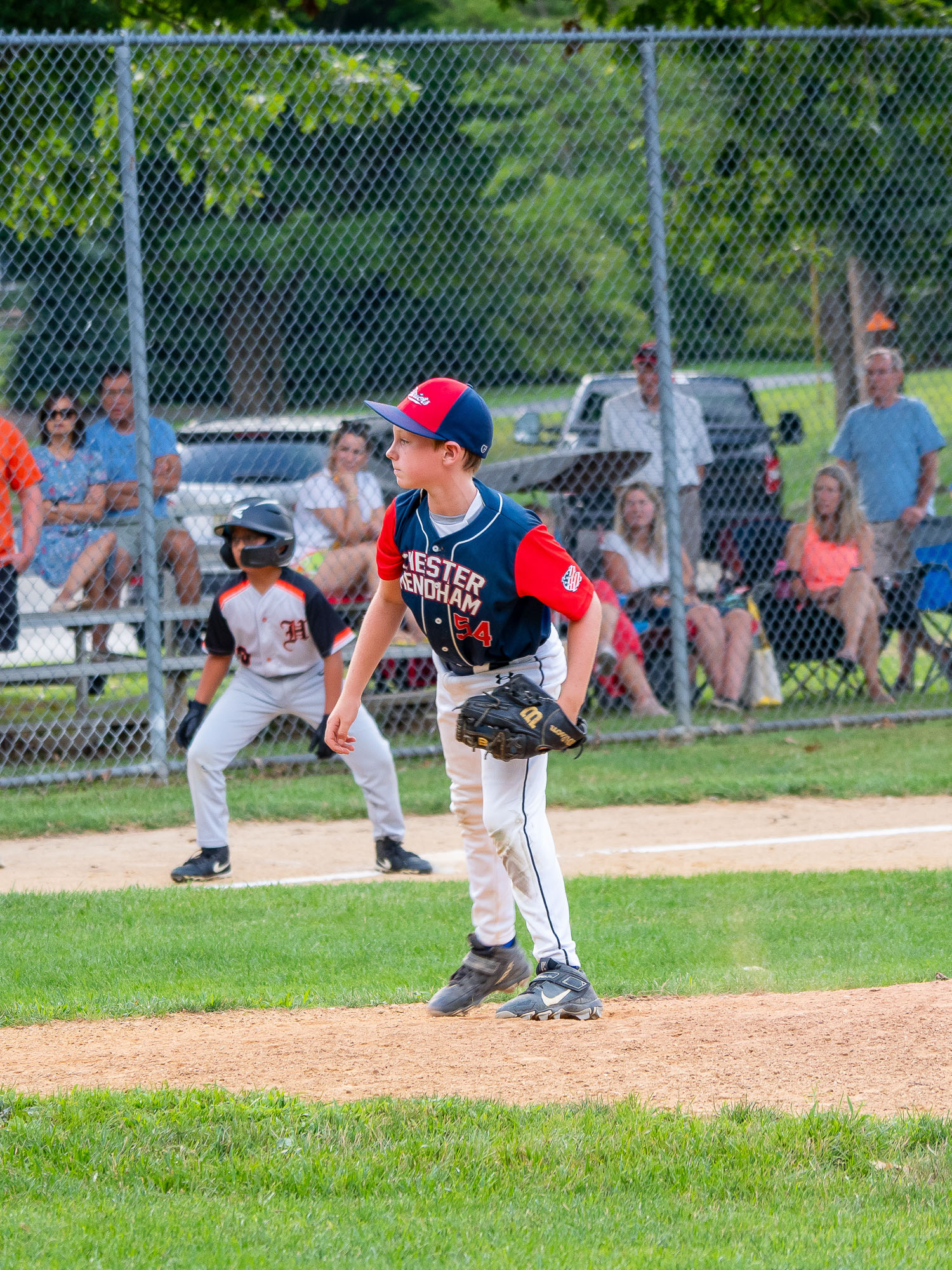 Late summer baseball game