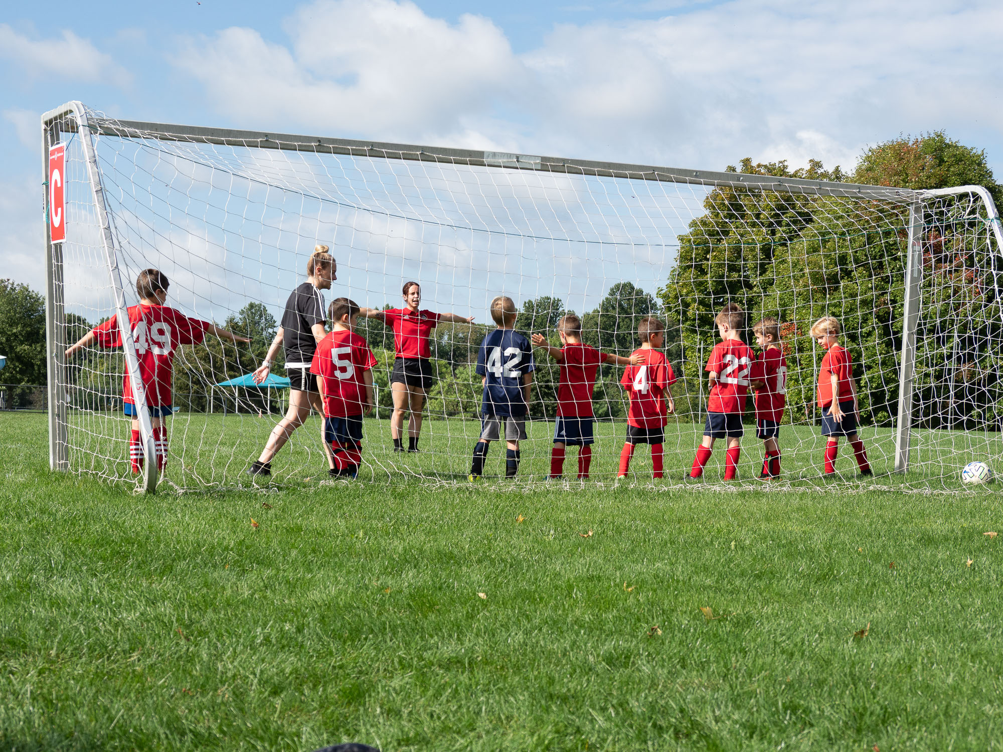 Soccer — near the goal